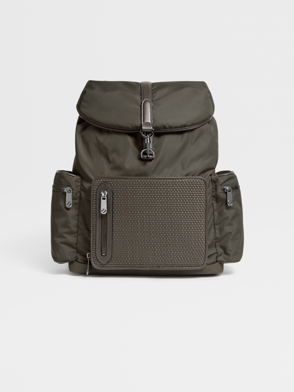 Military Green PELLETESSUTA™ and Nylon Special Backpack